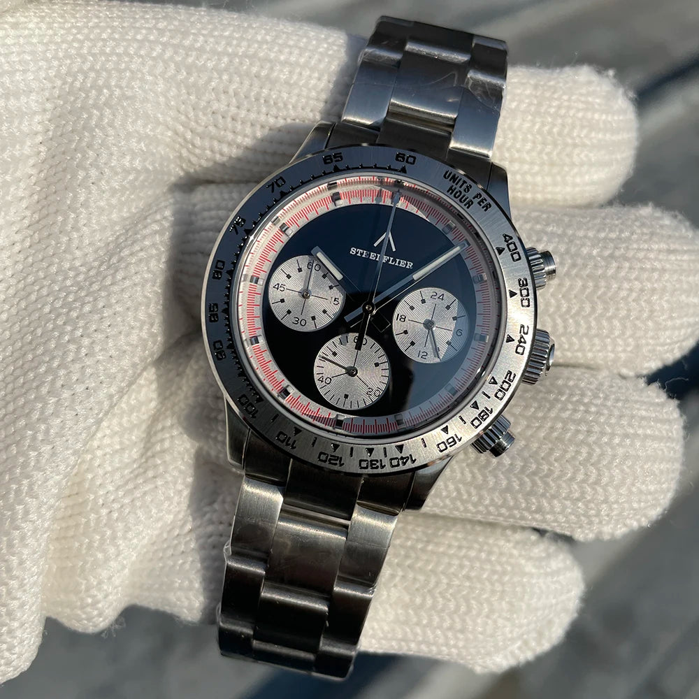 Reloj de Cuarzo de Lujo para Hombre SF733 STEELFLIER, Movimiento Silencioso VK63, Superluminoso, Resistente al Agua 200M, Reloj de Buceo, Nuevo Lanzamiento Oficial