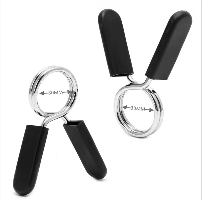Abrazadera de barra de 25/28/30mm, Clips de cuello de resorte, bloqueo de mancuernas de peso para gimnasio, Kit de levantamiento estándar, bloqueo de levantamiento de pesas, 2/4 Uds.