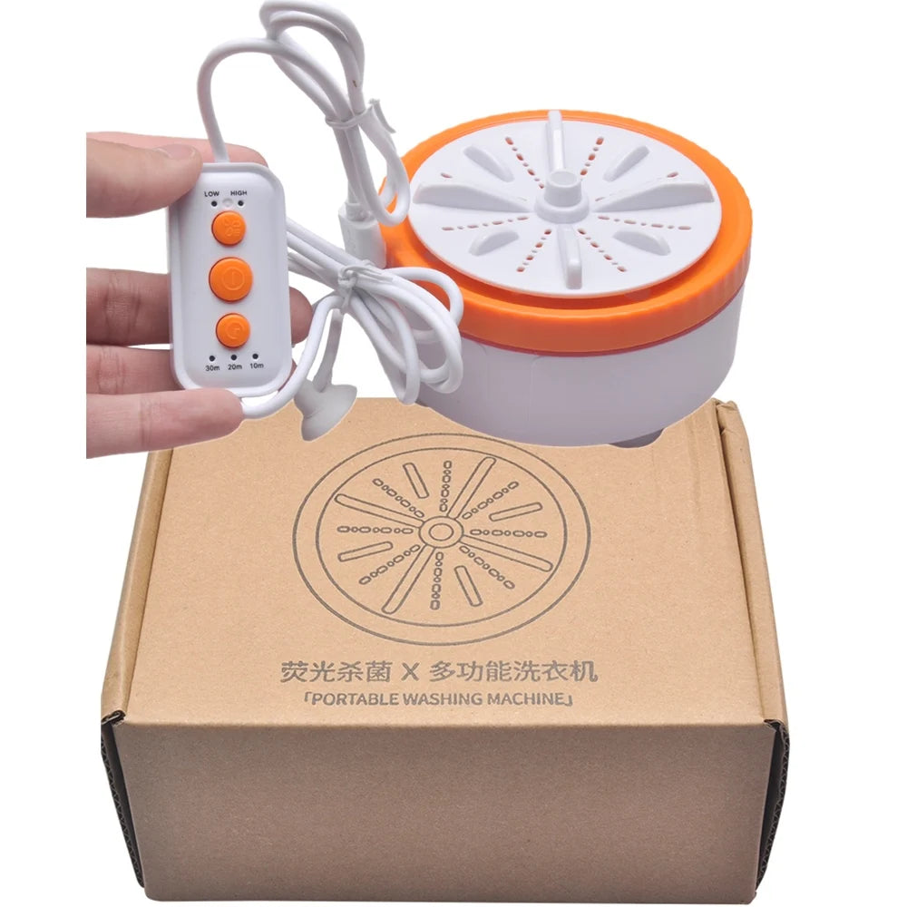 Mini lavadora portátil USB giratoria Turbo fruta lavavajillas ultrasónico para ropa hogar cocina viaje Control remoto탁