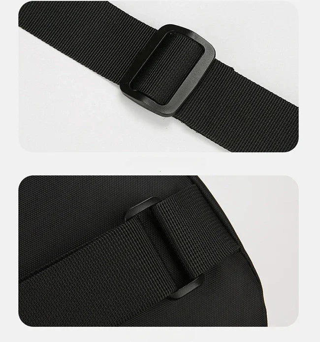 Riñoneras informales con estilo para hombre, bolso de pecho para hombre, bolso de pecho a la moda, bolso de hombro tipo bandolera de tela Oxford ligero