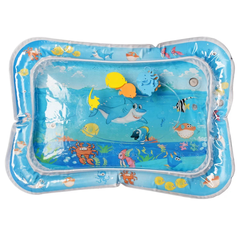 Juguetes para bebés, estera de juego de agua para el tiempo de la barriga, cojín inflable, educación temprana, estera de juego de agua para bebés y niños pequeños