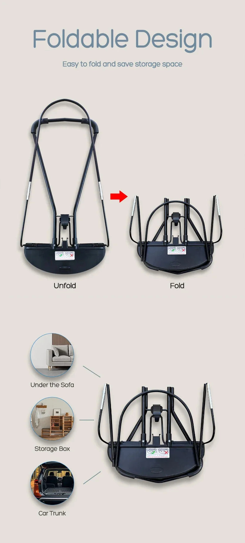 Mecedora plegable para bebé con juguetes, asiento ajustable para bebé con cubierta de tela, columpio multifunción