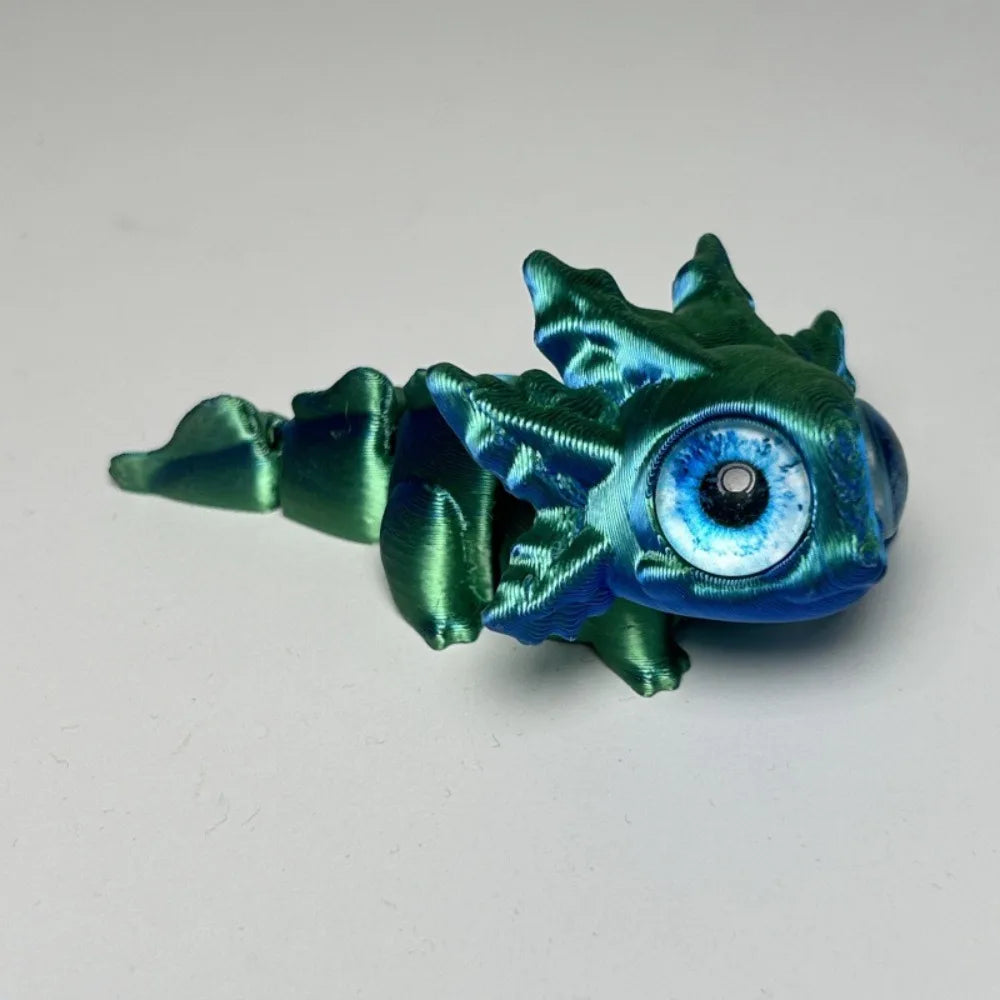 Diseño multiarticulado Impresión 3D Figuras Newt Piezas móviles Figuras de ojos de simulación impresas en 3D Dibujos animados realistas