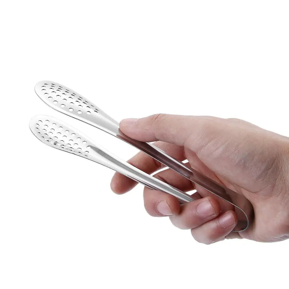 Utensilios de Cocina, Pinzas para Servir Ensaladas Resistentes al Calor, Pinzas para Barbacoa, Pinzas para Buffet, Pinzas para BBQ de Acero Inoxidable