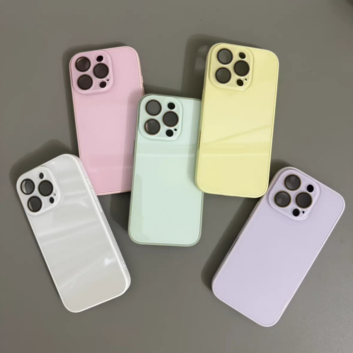 Funda de teléfono todo incluido Backplane de vidrio templado de lujo para iPhone 17 16 15 14 13 12 11 Pro Max cámara protege la cubierta sencilla