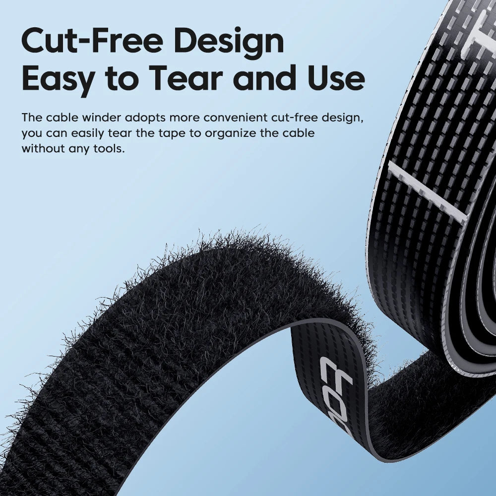 Toocki-organizador de cables, gestión de cables, Organizador en forma de lágrima, bridas enrolladoras, accesorios para teléfono, organizador de cables y Cables