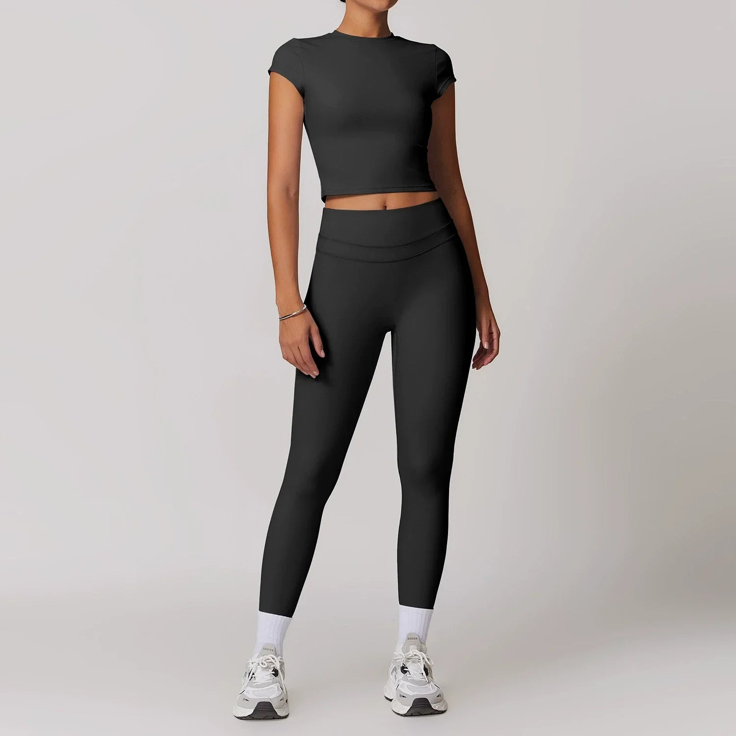 Ropa deportiva de 2 piezas para mujer, conjunto de Yoga, ropa de gimnasio, ropa deportiva, trajes de Yoga, conjunto de Fitness, chándales, Sujetador deportivo, mallas de cintura alta para gimnasio