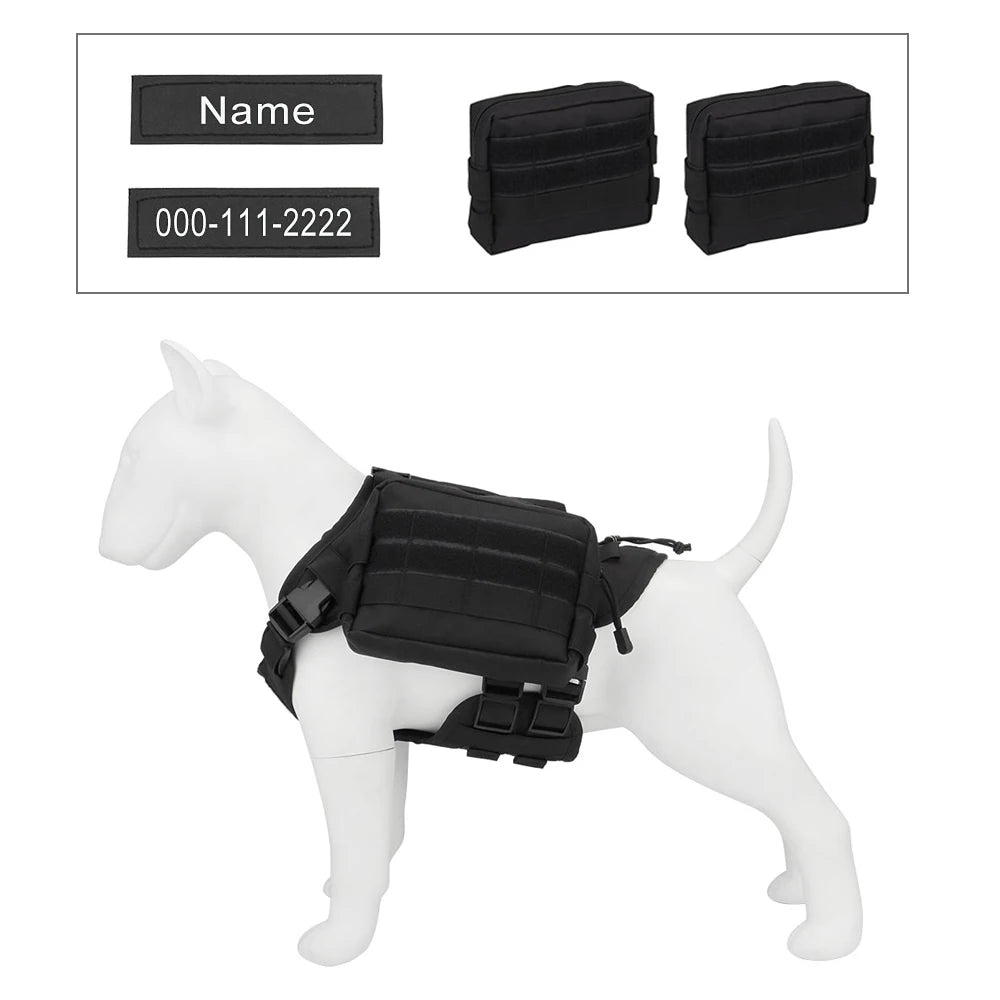 Arnés para perro con nombre personalizado, teléfono personalizado, arnés ajustable transpirable para mascotas, chaleco con correa para el pecho para perros medianos y grandes