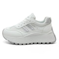 Zapatillas de deporte para mujer, calzado informal transpirable de malla, zapatos de tenis a la moda, zapatos de plataforma con aumento de altura para mujer, zapatos deportivos nuevos 2025