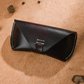 Newsbirds-Funda de cuero para gafas de sol, Cartera de mano para gafas de sol, informal, Vintage, a la moda