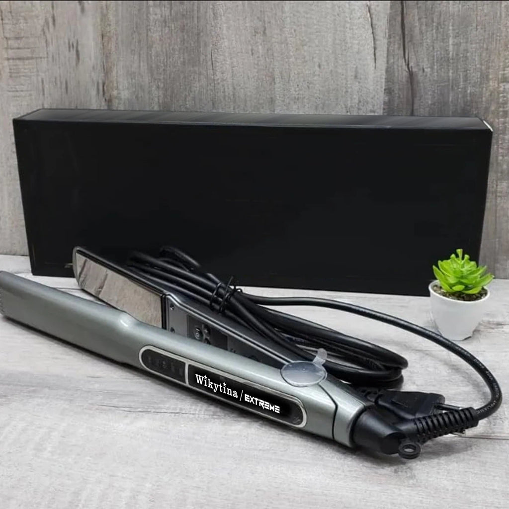 Plancha de Pelo Profesional con Iones Negativos, Calentamiento Rápido, Placas de Titanio, Temperatura Ajustable, Anti-Frizz, Alisador de Pelo Suave