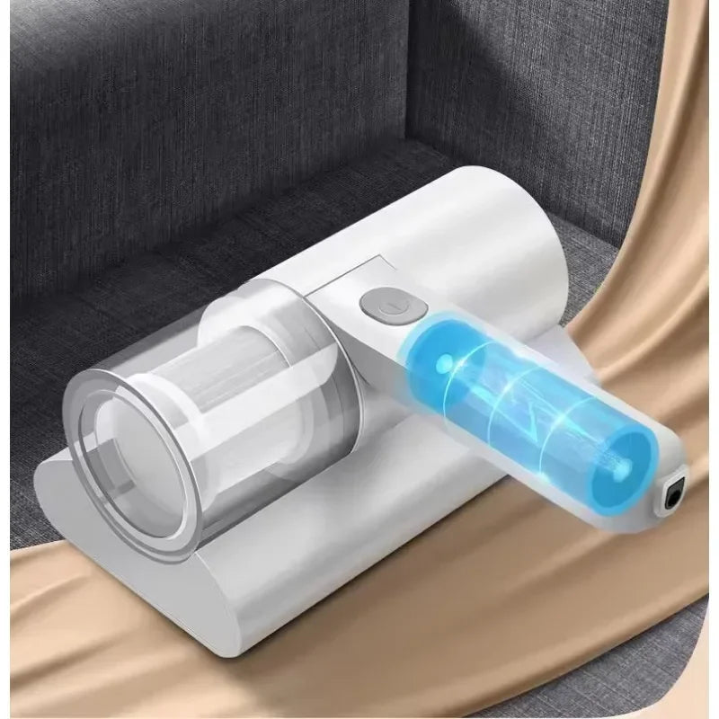 Aspiradora de colchón para el hogar, eliminador de ácaros eléctrico, inalámbrico, de mano, esterilización Uv, removedor de cama