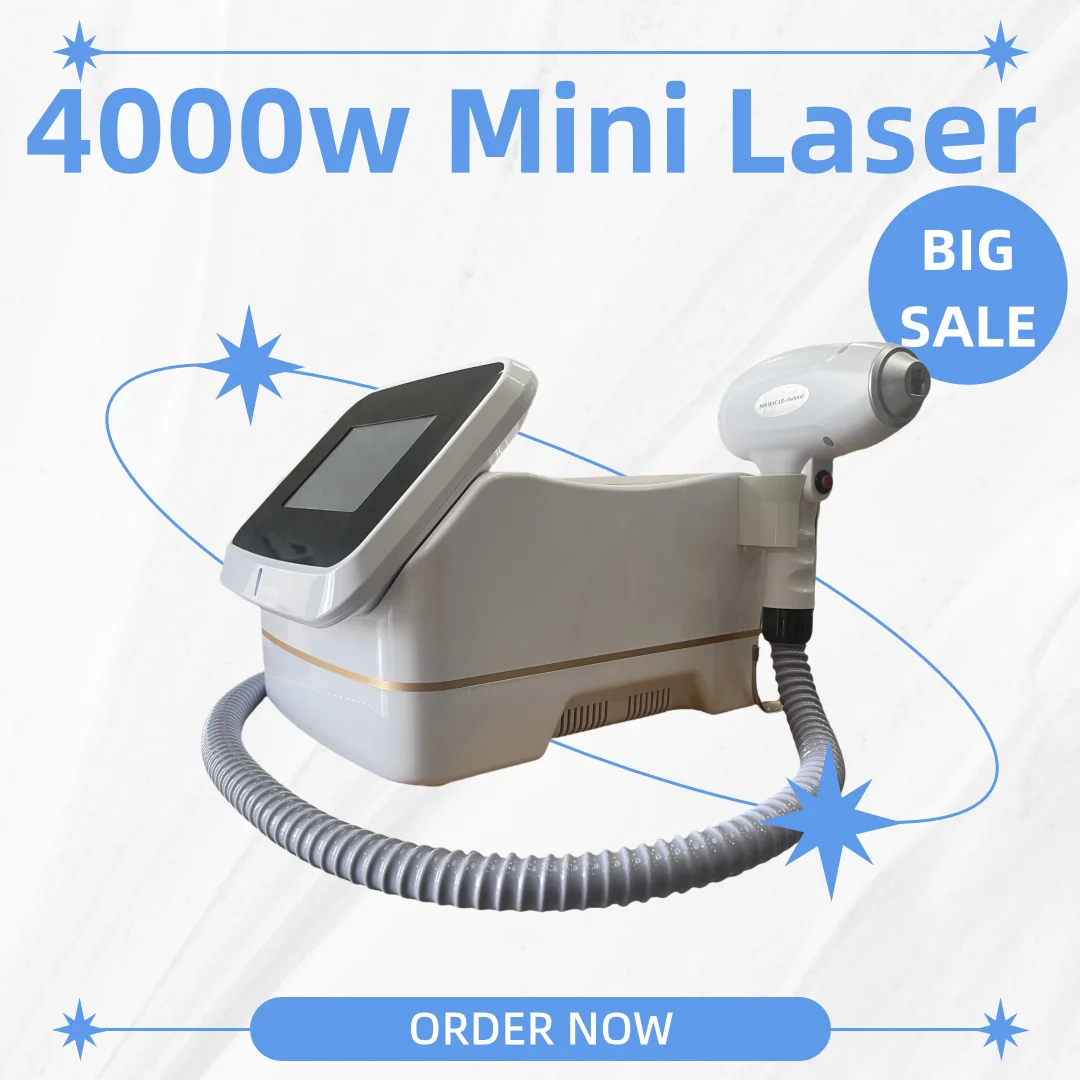 Mini Depiladora Láser de Diodo Ice Platinum 808nm 4000w, Máquina Depiladora para el Hogar, Rejuvenecimiento de la Piel, Depilación, La Mejor Opción