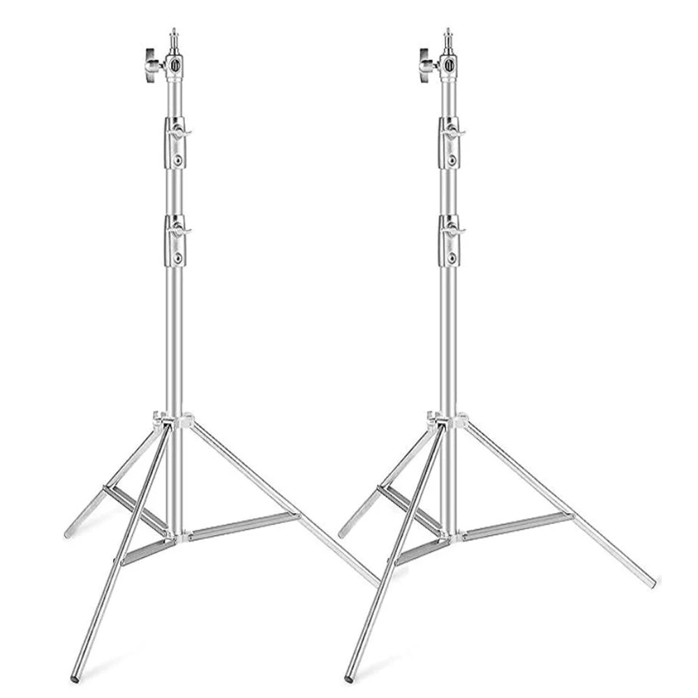 Trípode de 2,9 M, trípode grande súper estable, soporte de luz plegable, marco de elevación, ruedas, Softbox de fotografía, estudio fotográfico de acero inoxidable