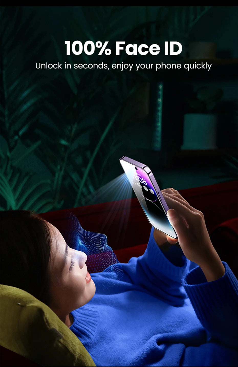 UGREEN 2 uds Protector de pantalla para iPhone 17 16 15 14 13 12 Pro Max vidrio templado para iPhone 16 Plus protectores de pantalla 15pro película