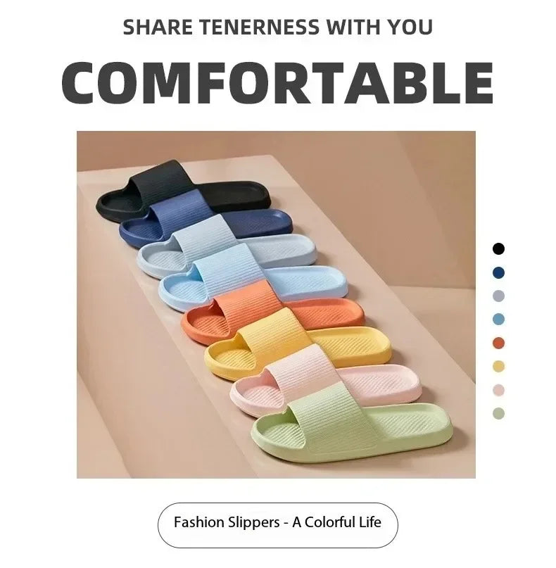 Zapatillas de Ducha Antideslizantes con Suela de EVA Suave para Hombres y Mujeres, Parejas, Impermeables, para el Hogar, Ocio, Baño, Pantuflas, Moda