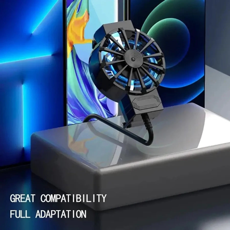 Enfriador portátil para teléfono, ventilador para teléfono, control de temperatura del dispositivo, imprescindible para jugadores y entusiastas de la tecnología