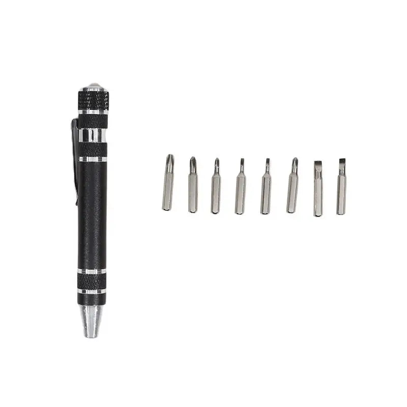 Mini destornillador de precisión multifunción 8 en 1, Kit de herramientas manuales de reparación de teléfonos móviles, juego de destornilladores portátiles