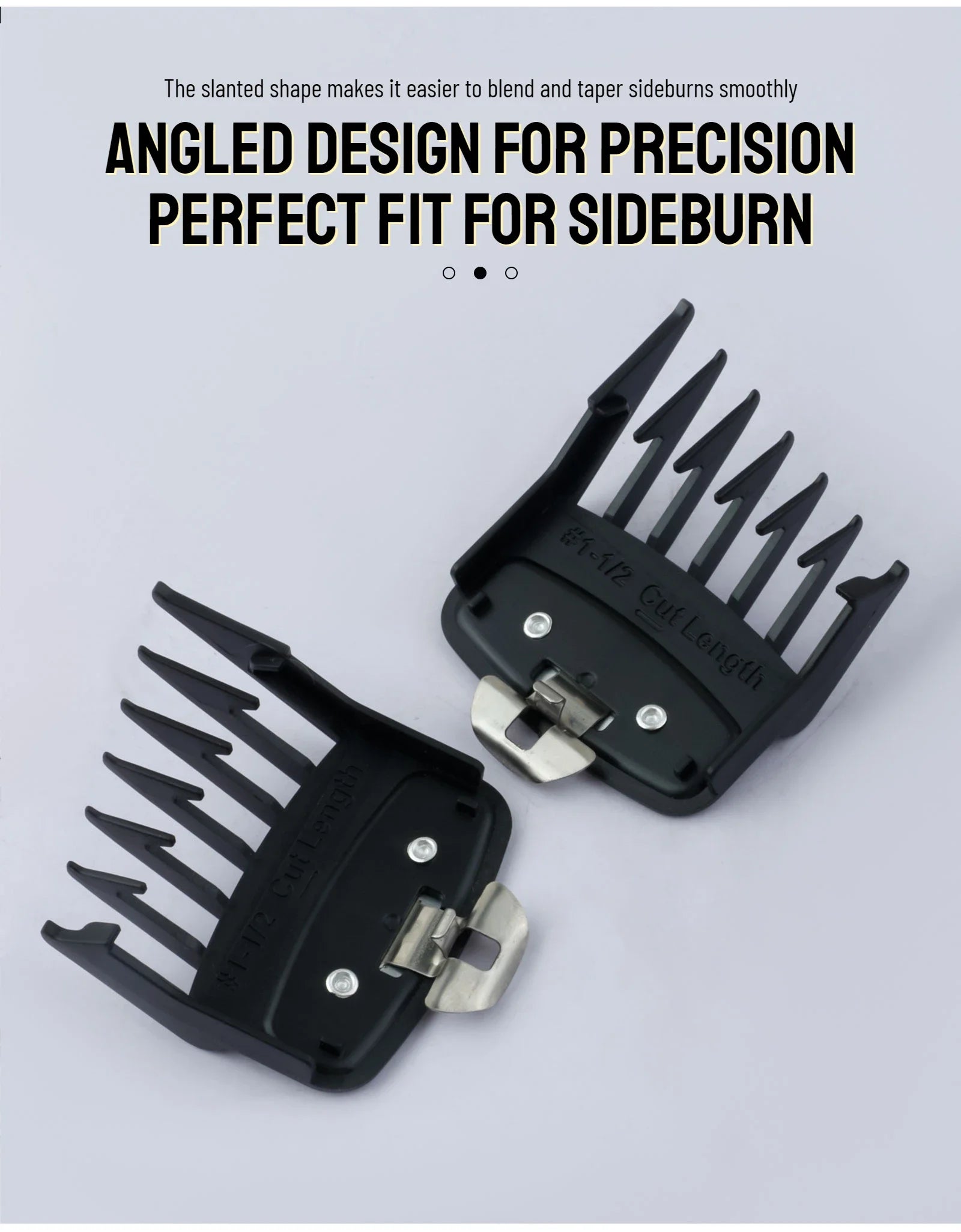 Peines de límite para cortapelos profesionales, guía de corte de pelo para peluquero, protectores para maquinilla de cortar el pelo, herramientas de estilismo de 3mm/4,5mm, 2 uds.