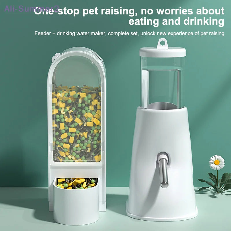 {Summer2} Bebedero de agua para animales pequeños, dispensador automático, botella de agua para hámster, dispensador de agua para mascotas de gran capacidad, suministros para mascotas