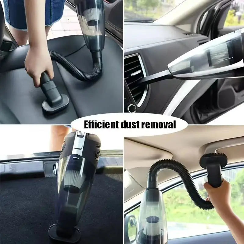 Aspiradora inalámbrica portátil, aspiradora de mano recargable con succión potente, carga rápida para pelo de mascota en casa y coche