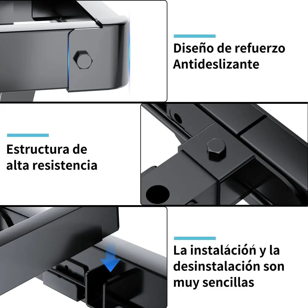 Cama Individual Flotante, Plataforma Metálica Resistente de 1500 lb con Luz LED y Estación de Carga, con Láminas de Acero de Alta Resistencia