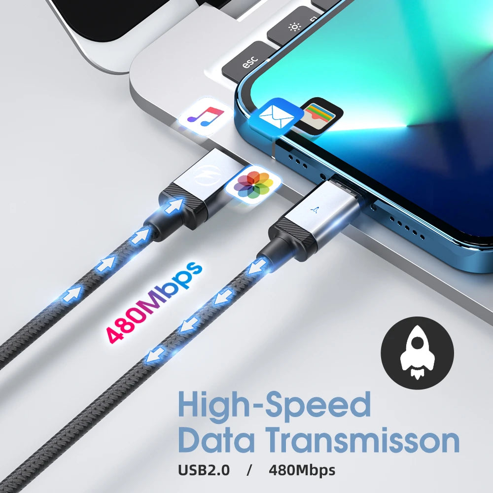 Anndo-Cable magnético USB C a USB C, cargador de carga rápida para Samsung, Huawei, Cable USB C a tipo C, Cable de carga de datos