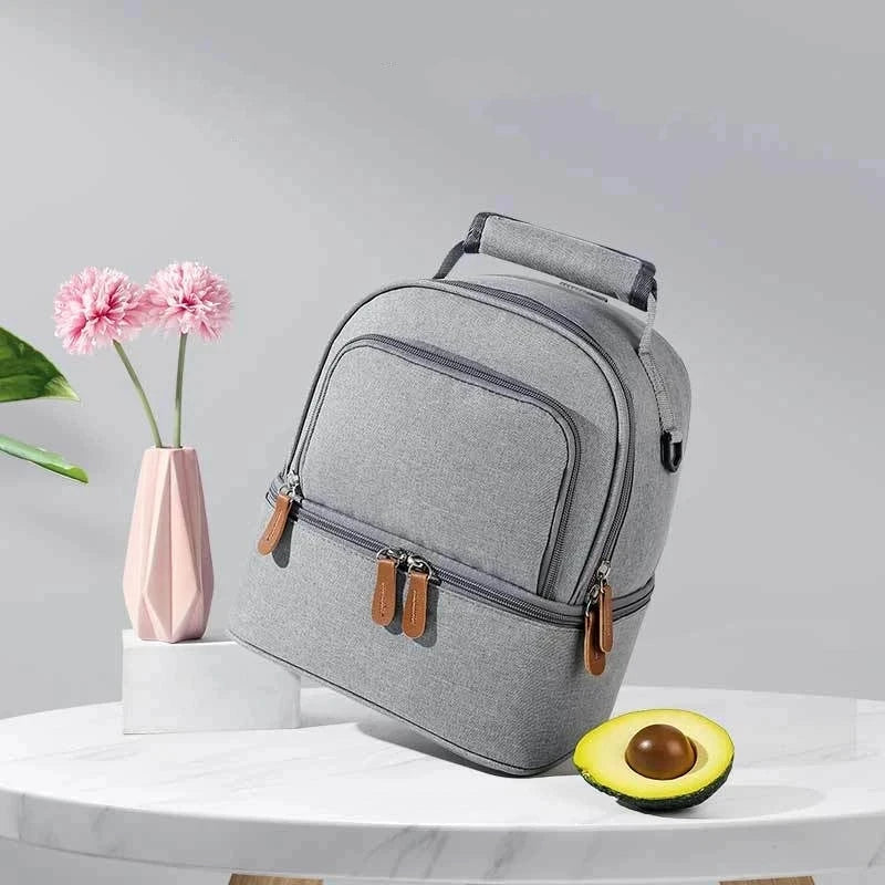 Bolsa de almuerzo para comida escolar de Picnic caliente de gran capacidad, mochila aislada, bolsas para fiambrera, refrigerador fresco, leche materna, bolso de mantenimiento fresco
