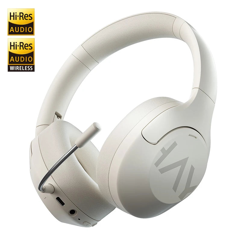 HAYLOU S30 Auriculares Inalámbricos Bluetooth 5.4 43dB Auriculares Adaptativos con Cancelación de Ruido 40mm Driver 80H Playtime