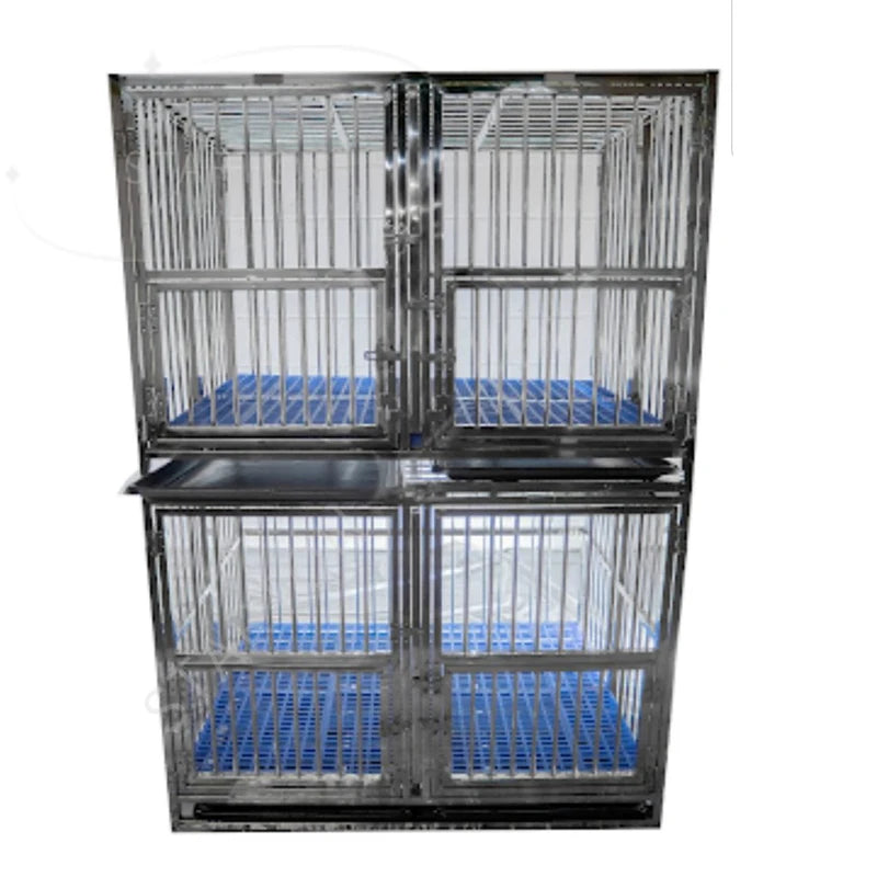 Jaula Plegable de Alambre Metálico Reforzado de Acero Inoxidable para Perros Grandes, Casetas Plegables para Mascotas, Jaulas para Perros Adultos en Oferta