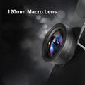 MARTVSEN Lente macro de 120 mm, lente fotográfica de cámara con clip universal súper macro profesional 5K HD 10x para iPhone Samsung Android