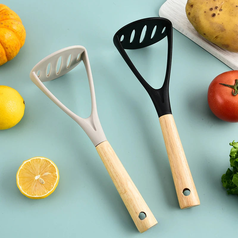 Herramientas de cocina transfronterizas, prensador de patatas de silicona, prensador de ajo, prensador de patatas resistente a altas temperaturas