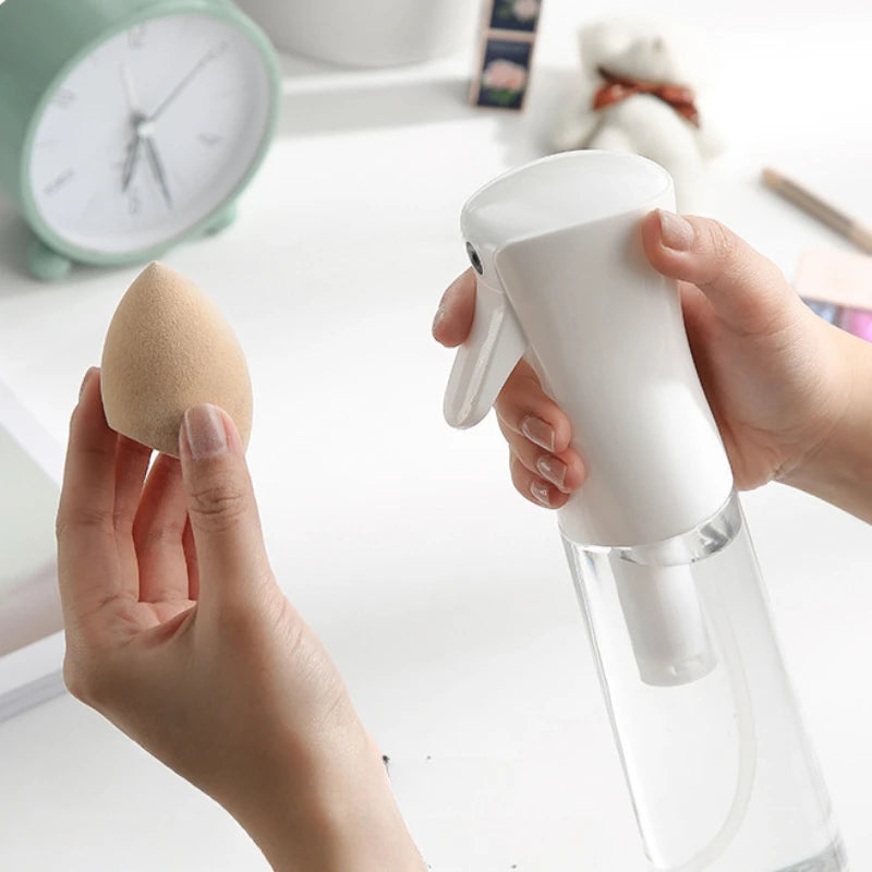 Botella pulverizadora continua de alta presión para el cuidado del cabello, botella pulverizadora de reposición de agua para maquillaje, botella separada, botella pulverizadora de niebla