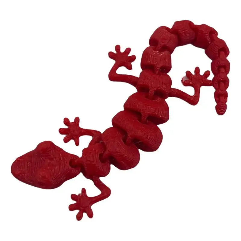 10/20 Piezas de Figuras de Lagartos Mini Impresas en 3D con Articulaciones Móviles, Decoración Creativa para el Hogar, Juguetes de Animales, Regalo de Navidad para Niños