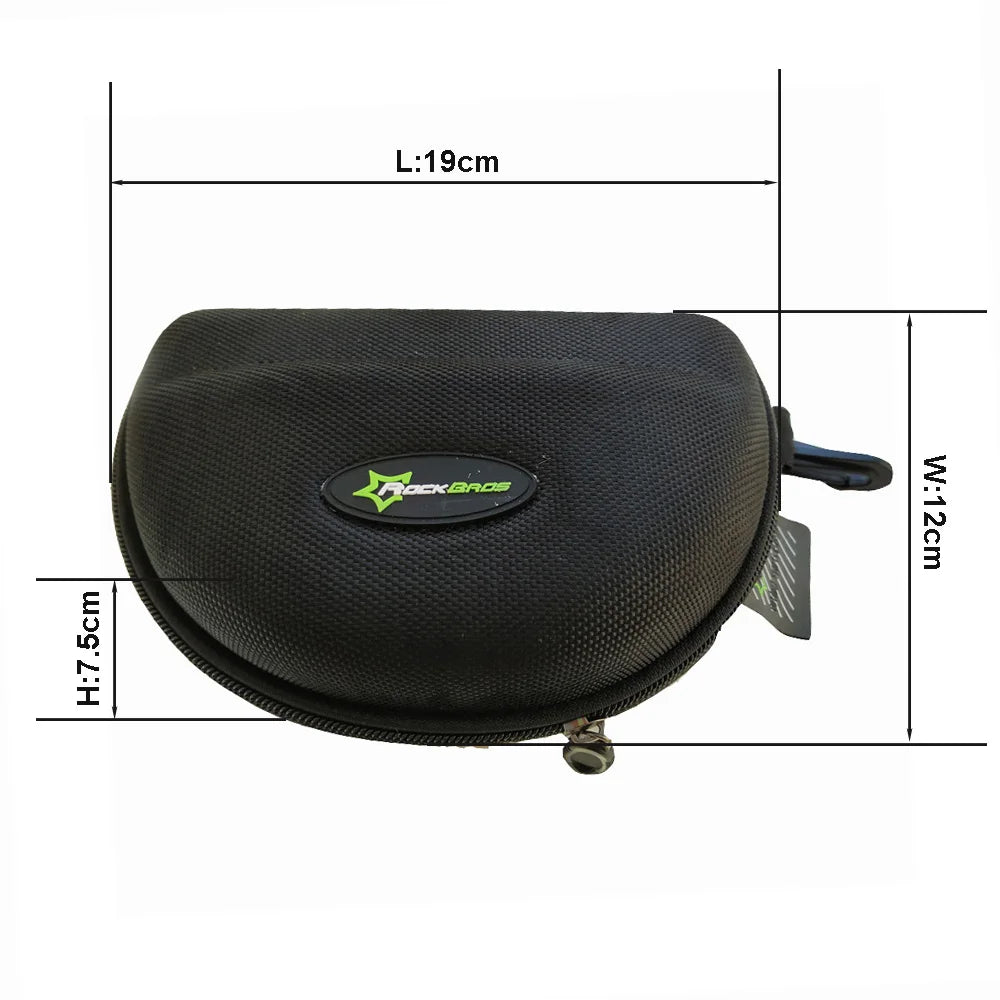Caja de gafas de sol con cremallera, estuche rígido, Protector de lentes múltiples, contenedor portátil para ROCKBROS, modelo 10001, 10002