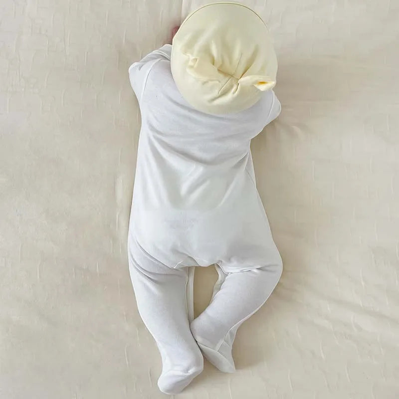 Conjunto de ropa para bebé recién nacido, niño y niña, peleles de Color sólido de manga larga de algodón 100%, traje con pechera, productos infantiles de 0 a 3 meses