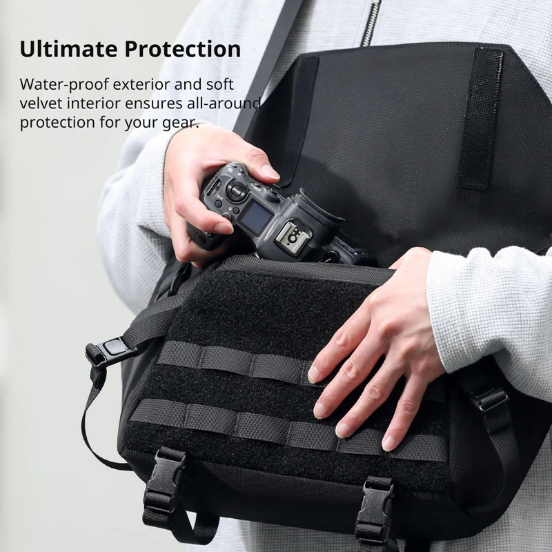 Ulanzi-Bolso de hombro BC08 para fotografía, bolsa impermeable para trípode, cámara sin Espejo, Smartphone, tableta