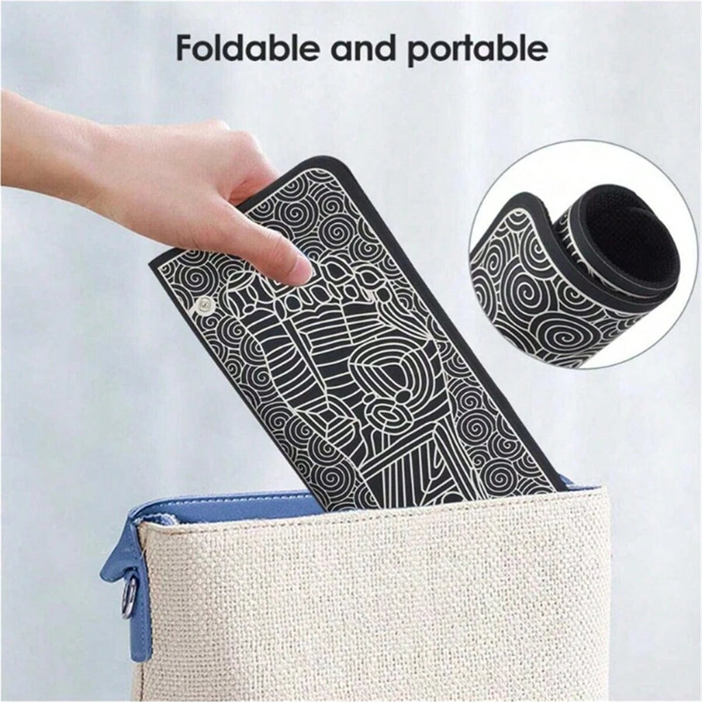 Almohadilla masajeadora de pies EMS, reflexología recargable por USB, masaje de acupuntura para pies, estimulación muscular, mejora la circulación sanguínea, alivio del dolor