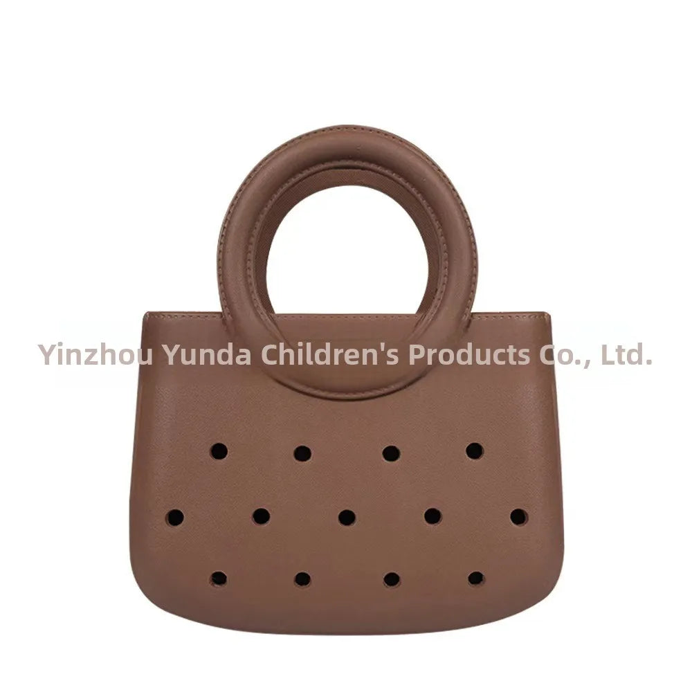 Bolsa de Almacenamiento Impermeable de Material EVA, Bolsa de Playa con Diseño Calado, Estilo Casual de Viaje, Tamaño Pequeño, para Uso Diario