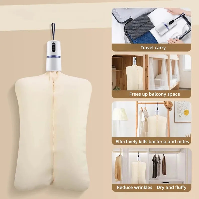 Mini secadora eléctrica plegable portátil, secador de ropa con calefacción PTC 360 °   Viaje rápido de la máquina del secado del secador de zapatos de la circulación del aire caliente
