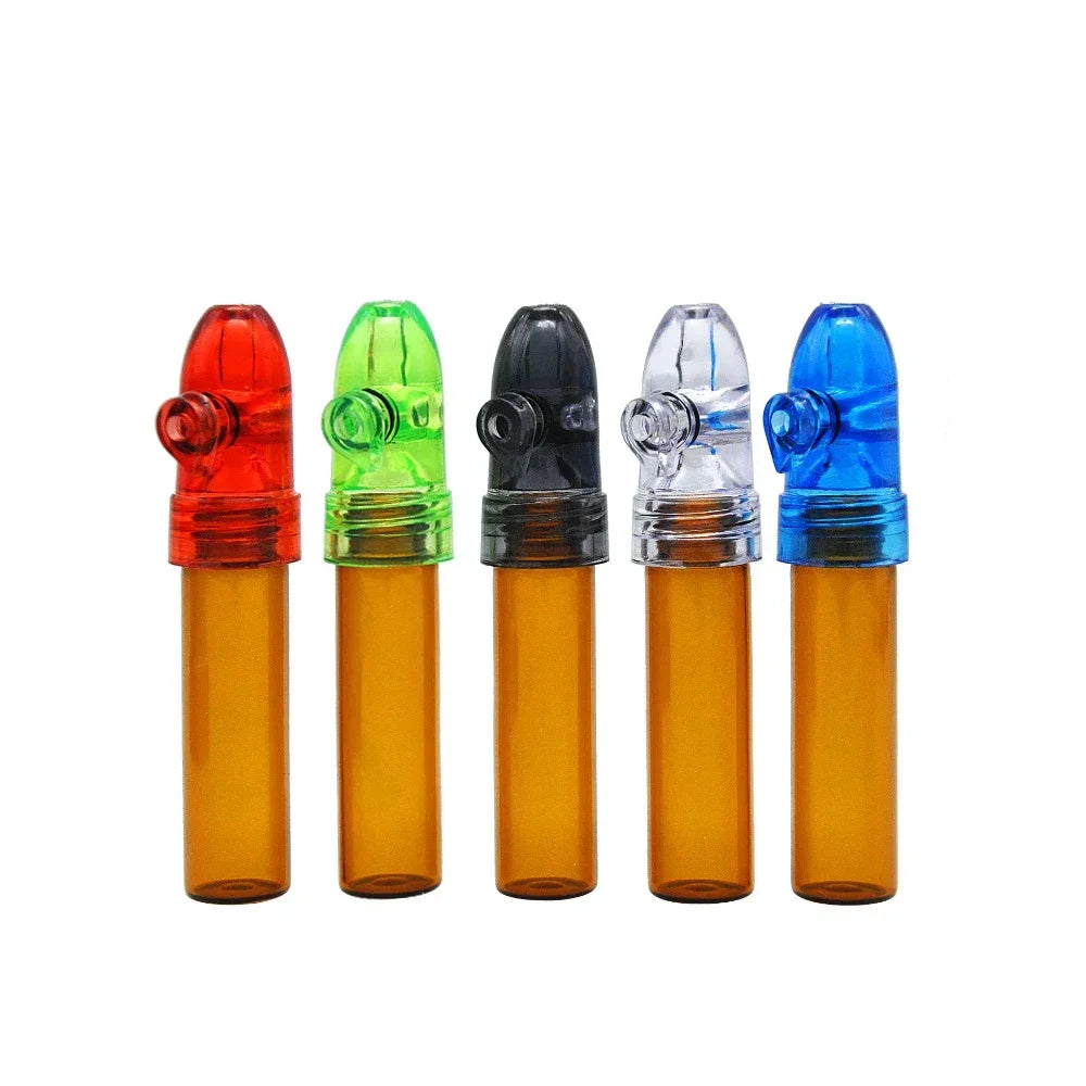 Dispensador de botellas de vidrio para especias, divertido, con tapas a prueba de fugas, tarro organizador de almacenamiento de 53/68/83mm, 2 uds.