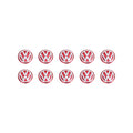 5/10 Uds. Insignia de llave remota de coche de 14MM emblema pegatinas con logotipo de Metal para VW GTI Polo Golf Passat Tiguan Arteon Touareg CC Taigo Caddy Je