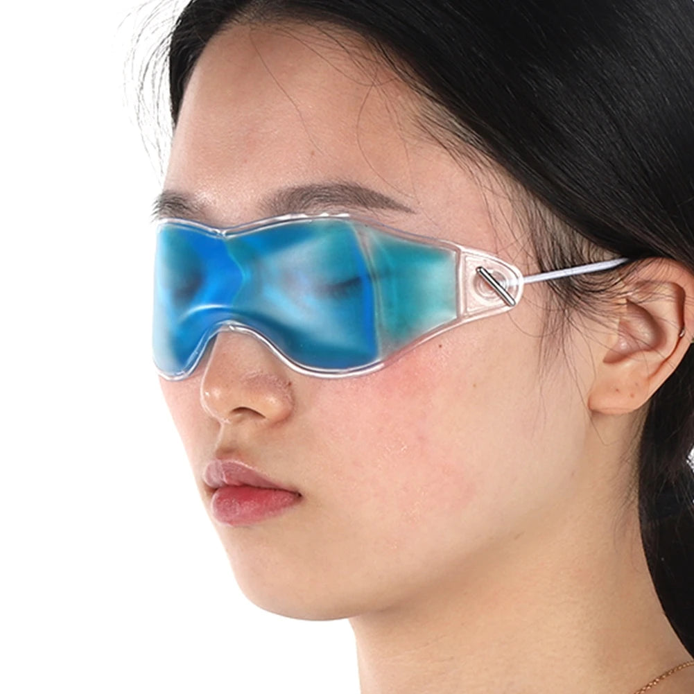 Mascarilla refrescante de Gel para ojos, almohadillas de compresión para terapia de hielo, gafas para dormir, parche de Spa, Gel curativo para máscara cómoda, eliminador de ojeras