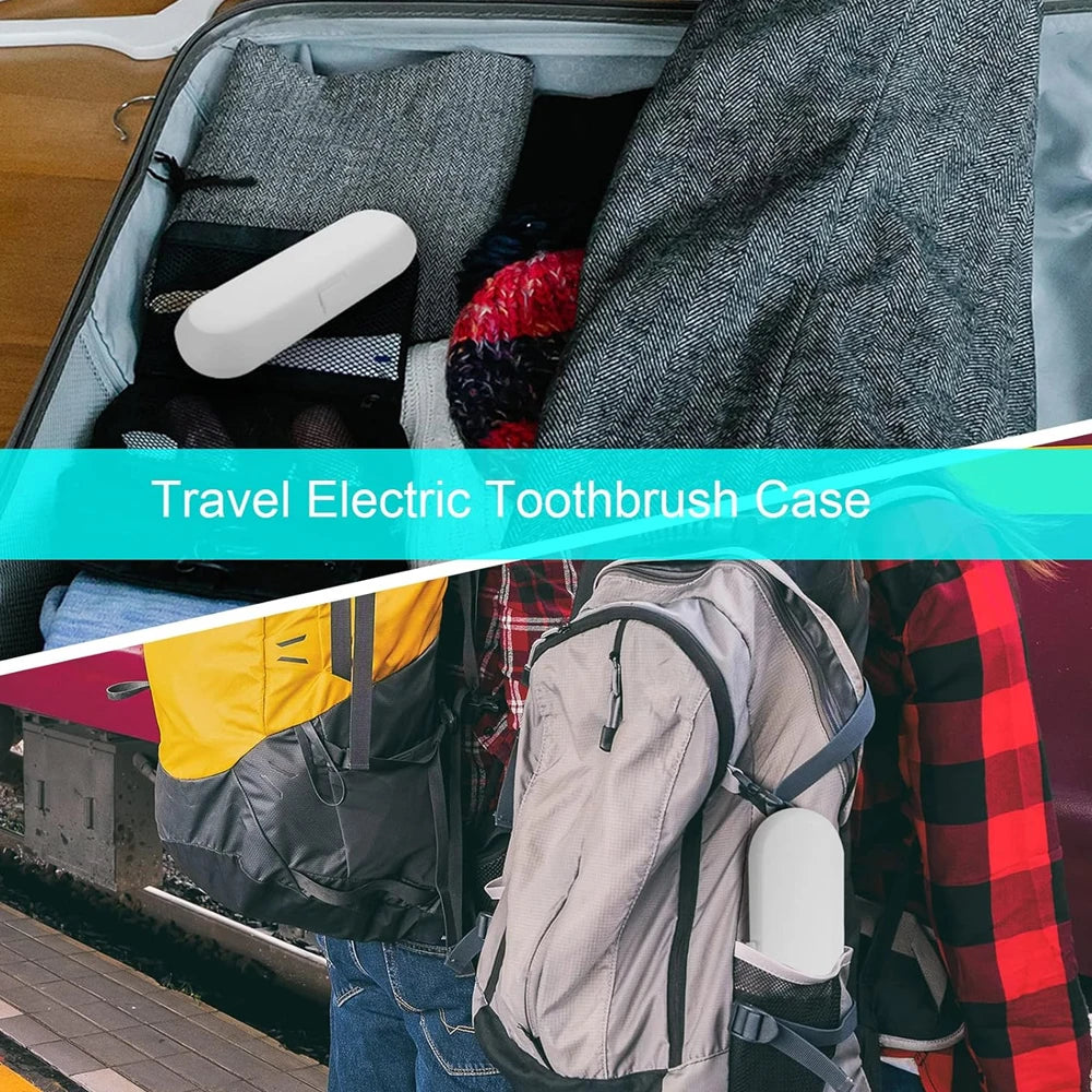 Estuche de viaje para cepillo de dientes eléctrico, apto para Oral B IO y Philips Sonicare, caja de viaje portátil, soporte para cepillo de dientes