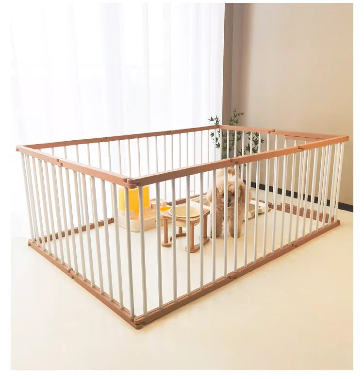 Jaula para perros fuerte y duradera, valla interior suave para mascotas, vallas para perros antioxidantes, diseño creativo, fácil instalación, suministros de productos para mascotas