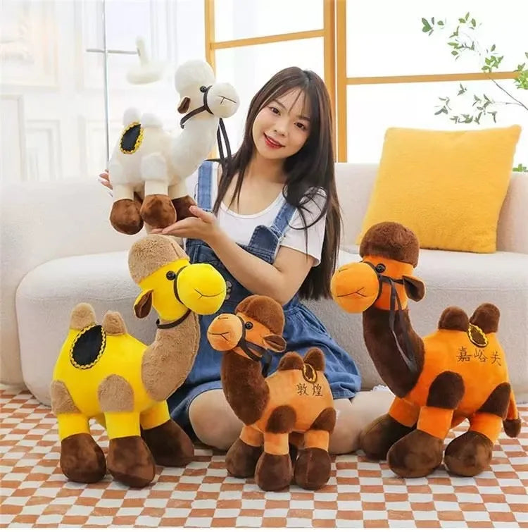 Juguete de Peluche de Camello de Simulación, Muñeco de Camello del Desierto, Almohada Creativa de Camello, Juguete para Niños, Regalo Kawayi