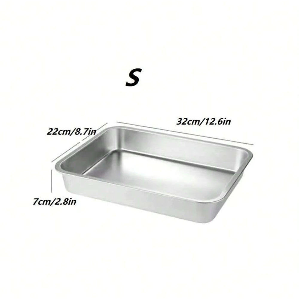 Cuenco de acero inoxidable resistente a caídas para perros, gran capacidad, alimentador de comida y agua, cuencos cuadrados para perros grandes, suministros para mascotas, 1 ud.