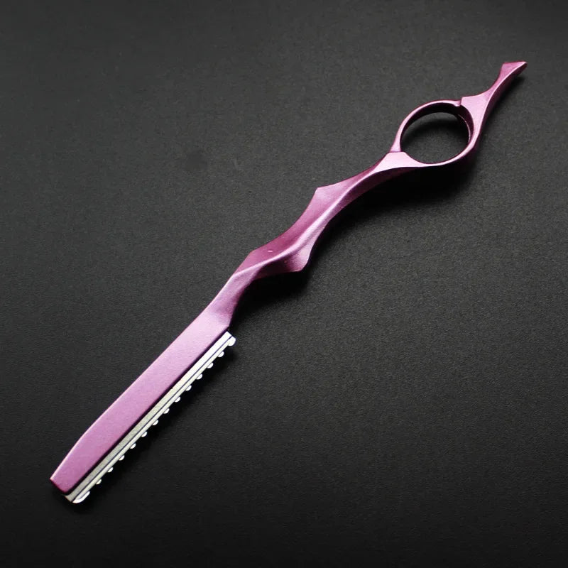 Navaja de Aluminio para Adelgazar el Cabello, Cuchilla de Corte Profesional, Afilada, para Barbería, Herramientas de Salón