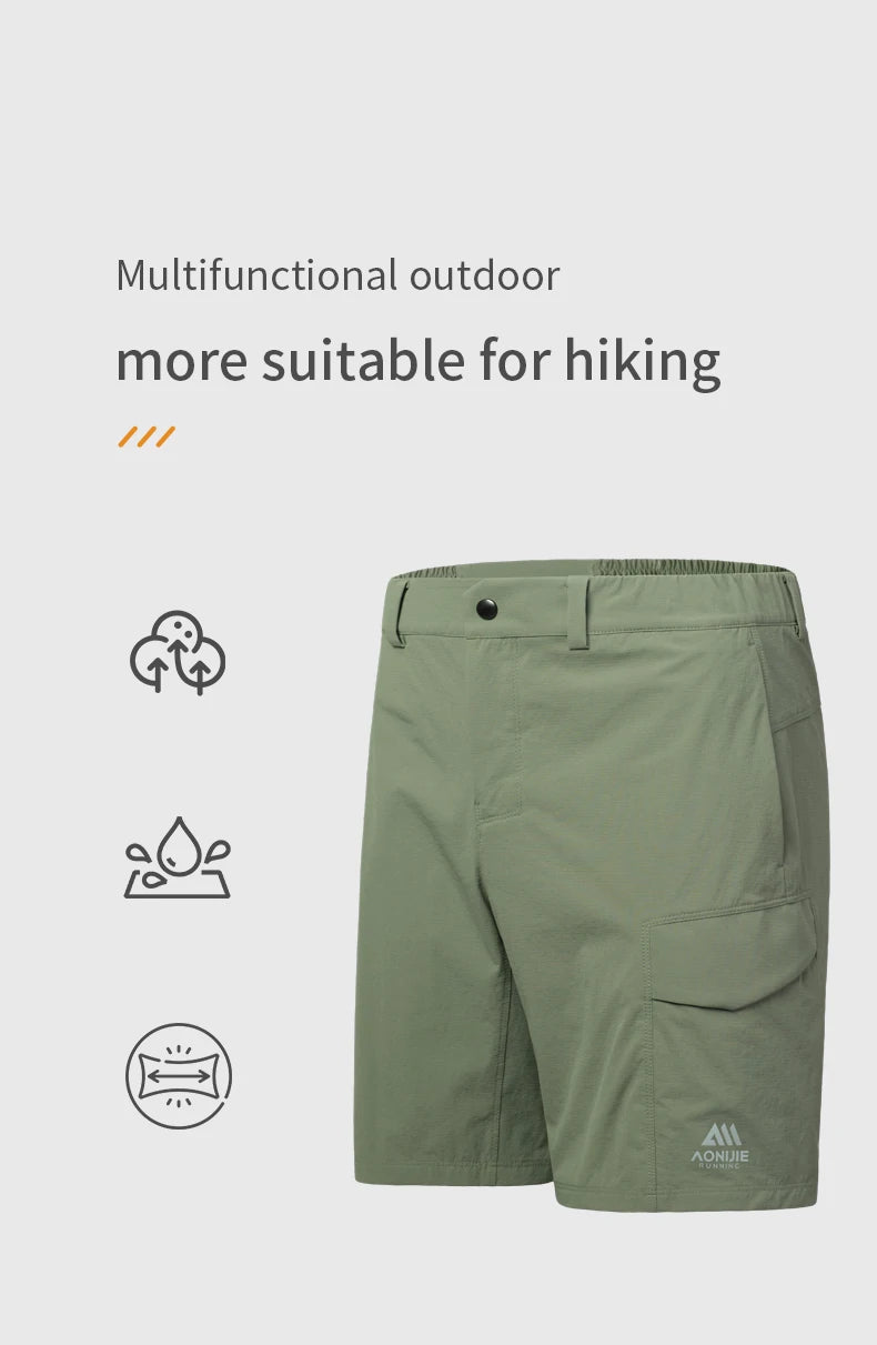 AONIJIE FM5222 pantalones cortos de secado rápido para hombre, verano, correr al aire libre, transpirables, de secado rápido, cinco pantalones, pantalones de entrenamiento físico