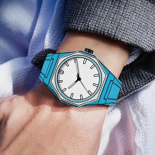 Reloj Deportivo para Hombre, Diseño Minimalista y Creativo Inspirado en el Anime, con Diseño de Gusano, Elegante y Duradero